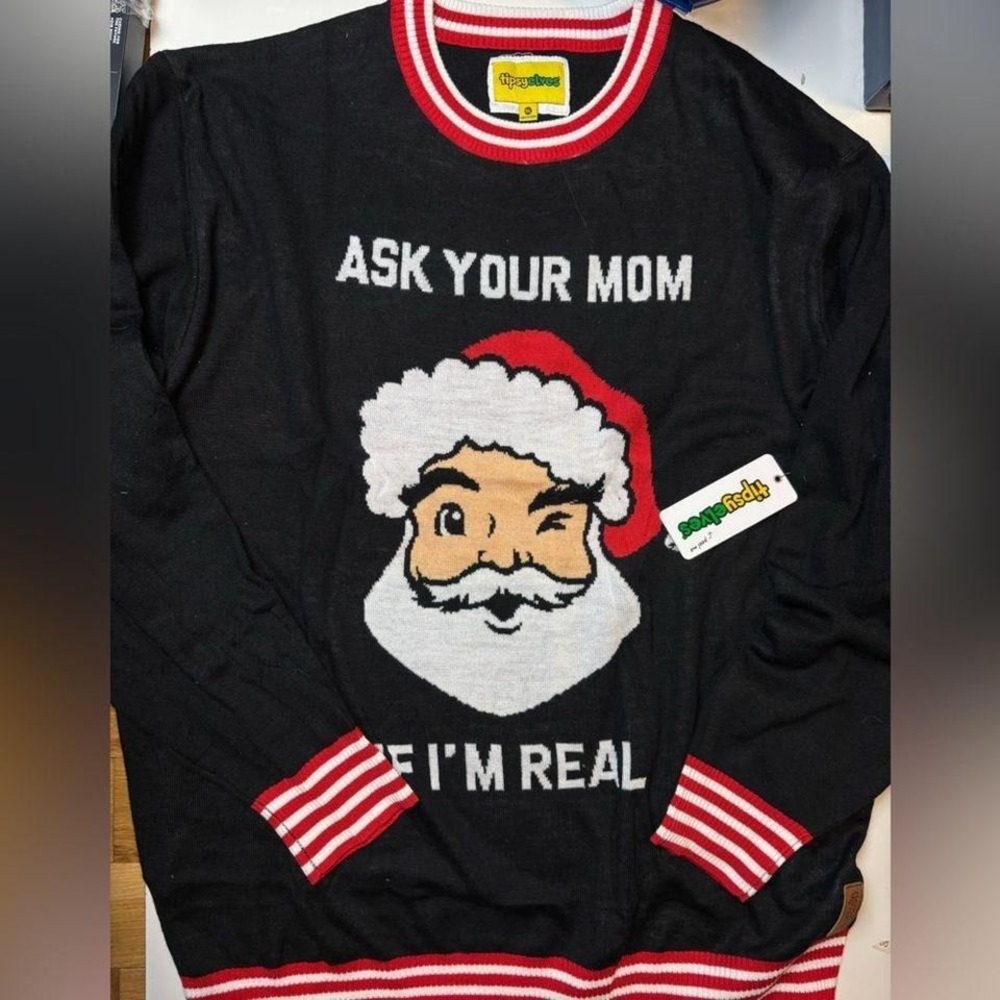 Tipsy Elves Men's Ask Your mom sweater sz‎ 3XL